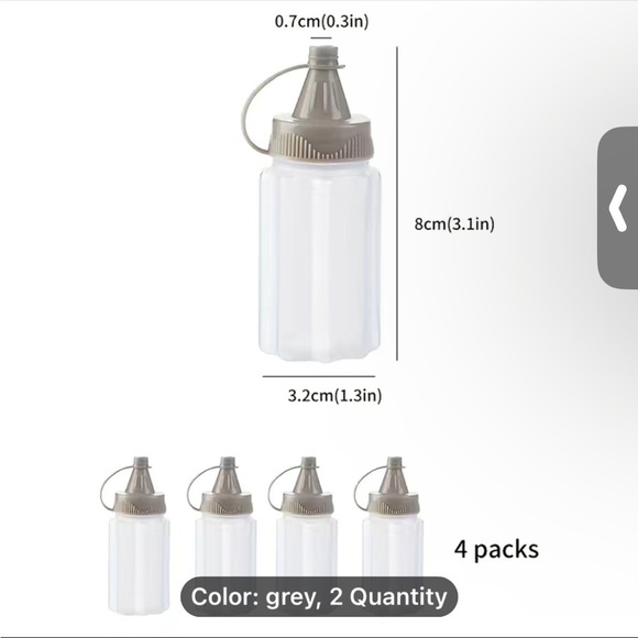NEW Set of Two Mini Sauce Bottles - Picture 4 of 6
